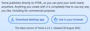 Twine-Homepage